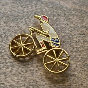 Vintage Trifari Bicycle Brooch